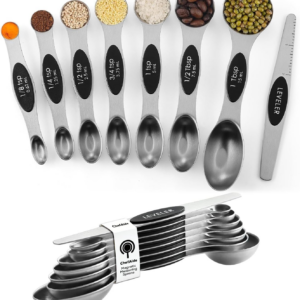 Pack Of 8 Stainless Steel Magnetic Measuring